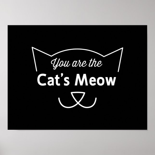 Affiche Tu es le Meow du chat (Devant)
