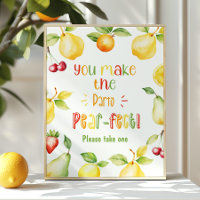 Tu fais la fête Pear-fect fruit anniversaire
