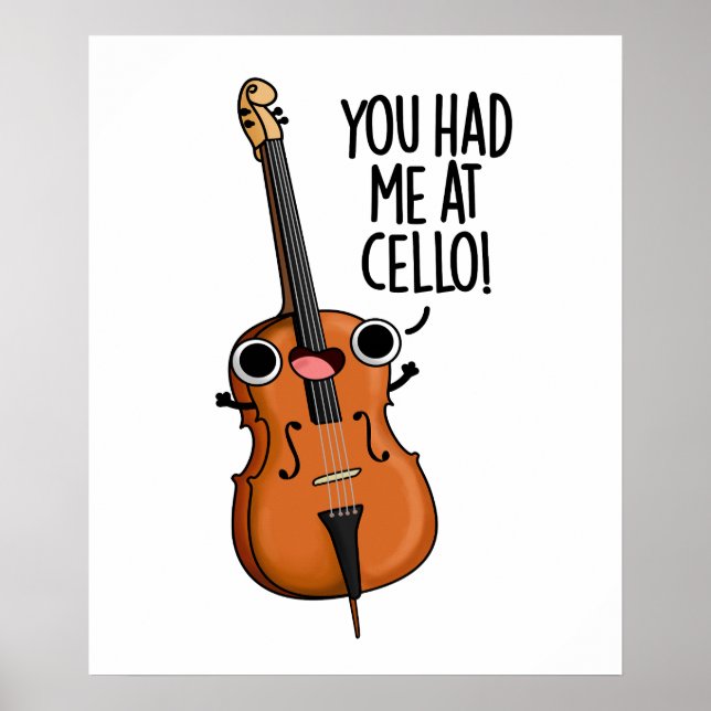 Affiche Tu M'As Eu Au Cello Funny Music Pun (Devant)