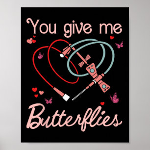 Affiche Tu me donnes des papillons Phlébotomiste Pbt Saint