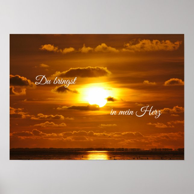 Affiche Tu mets du soleil dans mon cœur ! (Devant)