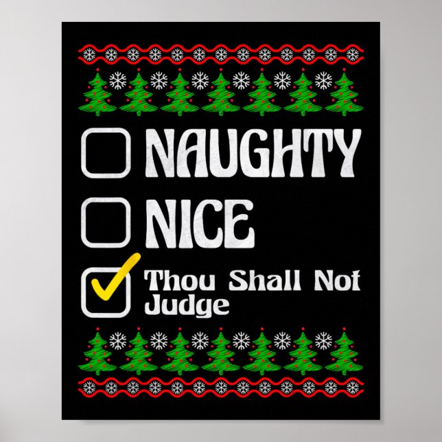 Affiche Tu ne jugeras pas drôle naughty nice list Chris (Devant)