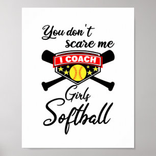 Affiche Tu ne me fais pas peur J'Entraîne le softball aux 