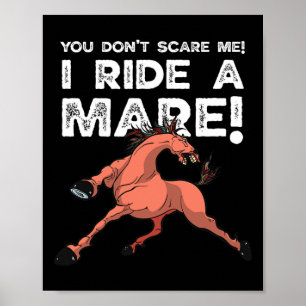 Affiche Tu ne me fais pas peur que je conduise un jument !