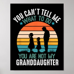 Affiche Tu ne peux pas me dire quoi faire Tu n'es pas ma g