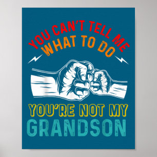 Affiche Tu ne peux pas me dire quoi faire tu n'es pas mon