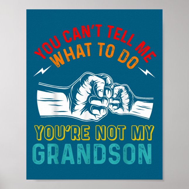 Affiche Tu ne peux pas me dire quoi faire tu n'es pas mon  (Devant)