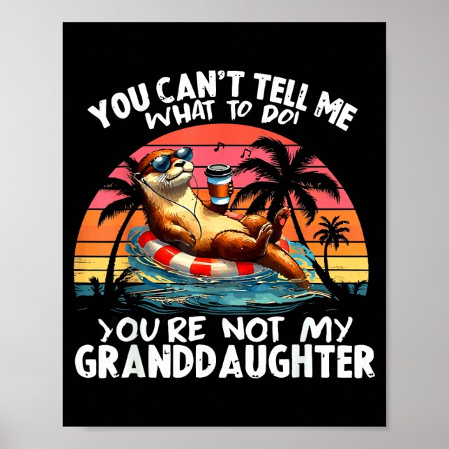 Affiche Tu ne peux pas me dire quoi faire, tu n'es pas mon (Devant)