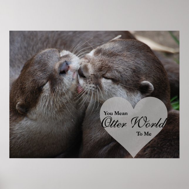 Affiche Tu Veux Dire Qu'Un Monde D'Otter Pour Moi Otters A (Devant)