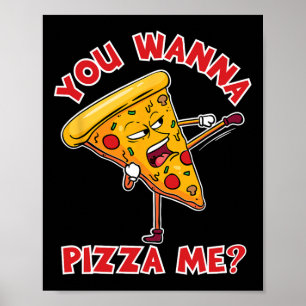 Affiche Tu Veux Une Pizza Ninja Karaté Sahbumnim Judo Mma