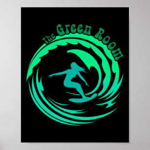 Affiche Tubage de vague Rrel Surfing Côte ouest Socal Norc