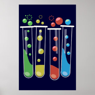 Affiche Tubes à essai