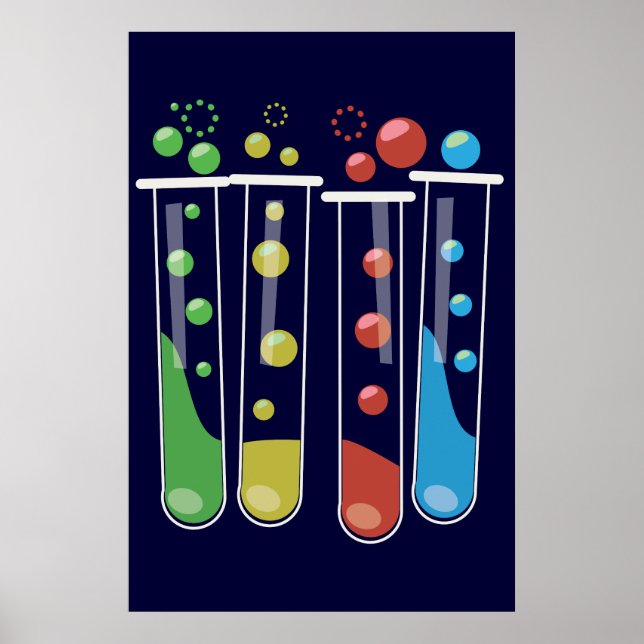 Affiche Tubes à essai (Devant)