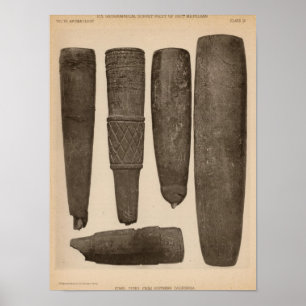 Affiche Tubes en pierre IX, So Calif