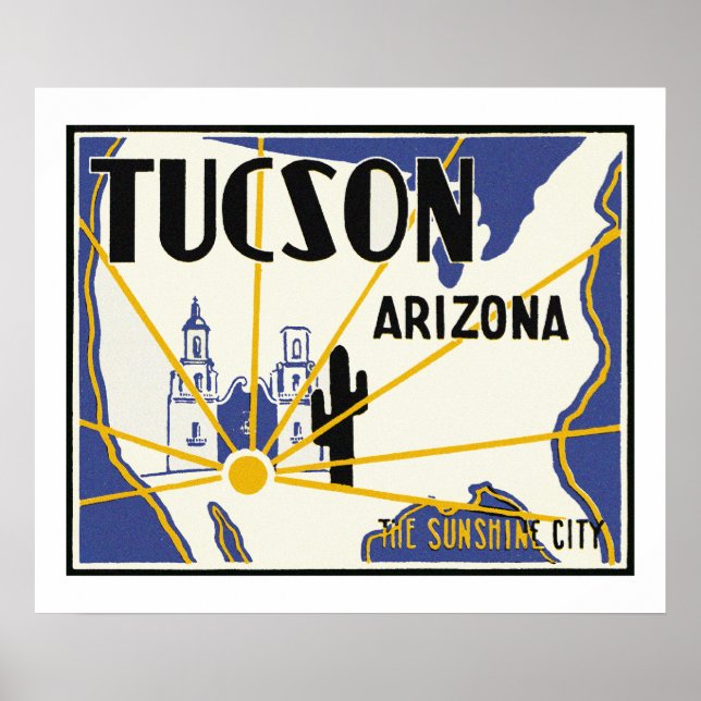 Affiche Tucson Arizona (Devant)