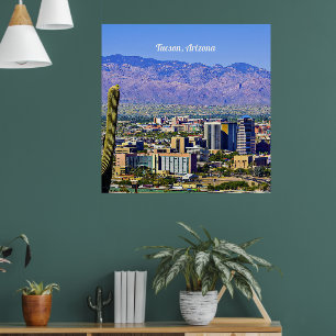 Affiche Tucson, Arizona vue pittoresque,