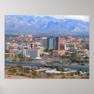 Affiche Tucson City Skyline