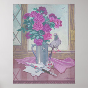 Affiche Tudor Rose - Emblème floral de Kulhanek (1965)