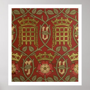 Affiche "Tudor s'est levé", papier peint de reproduction