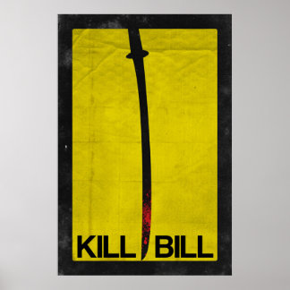 Affiche Tuer Bill minimaliste