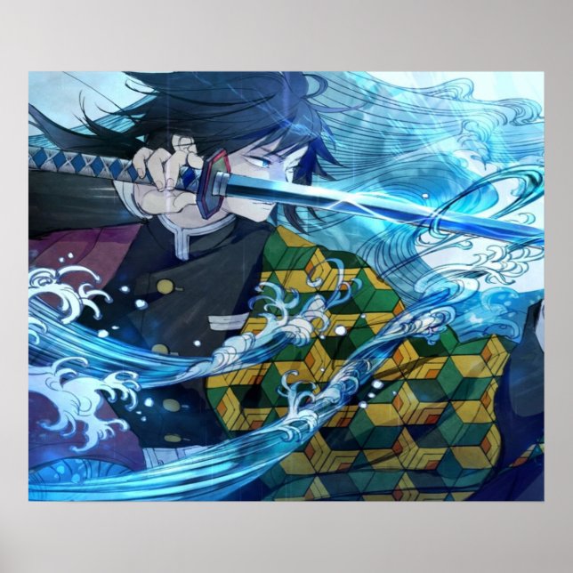 Affiche tueur de tomioka giyuu (Devant)