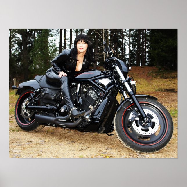 Affiche Tuff motorcykel med tuff mc-tjej! (Devant)