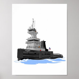 Affiche Tug des Grands Lacs Configuration originale