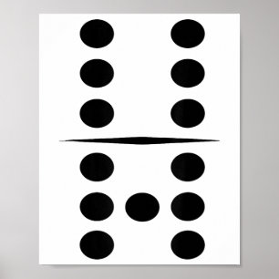 Affiche Tuile de domino 6 et 7 Groupe drôle 67 Costume de