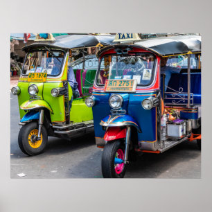 Affiche Tuk tuk de Bangkok