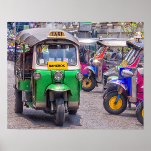 Affiche Tuk tuk de Bangkok