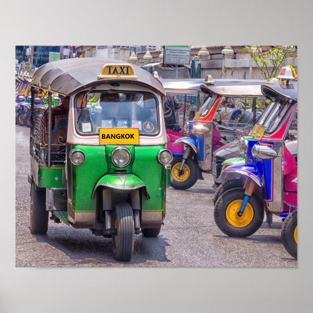 Affiche Tuk tuk de Bangkok (Devant)