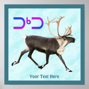 Affiche Tuktu - Caribou Sur Neige