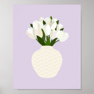 Affiche Tulip Arrangement Floral Vase Lilac