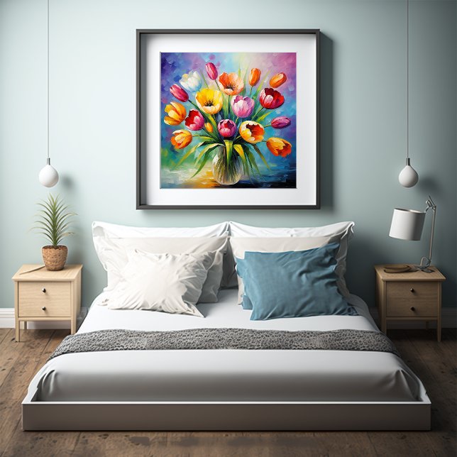 Affiche Tulip Radiance arrangement floral (Créateur téléchargé)