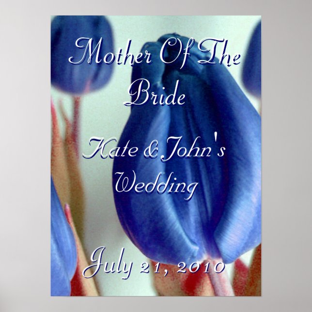 Affiche Tulipes bleues (Devant)