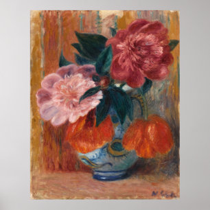 Affiche Tulipes et pivoines dans un pichet de Glackens