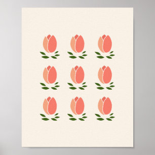 Affiche Tulipes orange