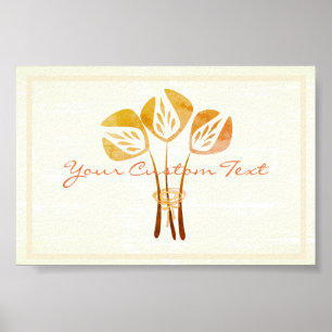 Affiche Tulipes personnalisées