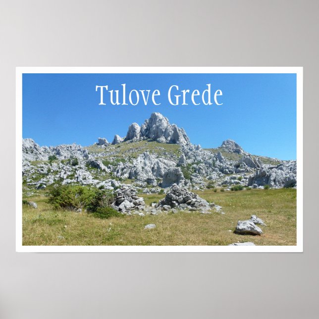 Affiche Tulove Grede, Dalmatie, Croatie (Devant)