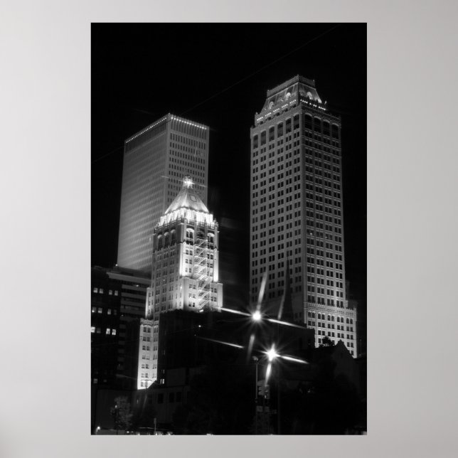 Affiche Tulsa After Dark black and white, 2010 (Devant)