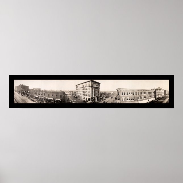 Affiche Tulsa, Oklahoma Photo 1910 (Devant)