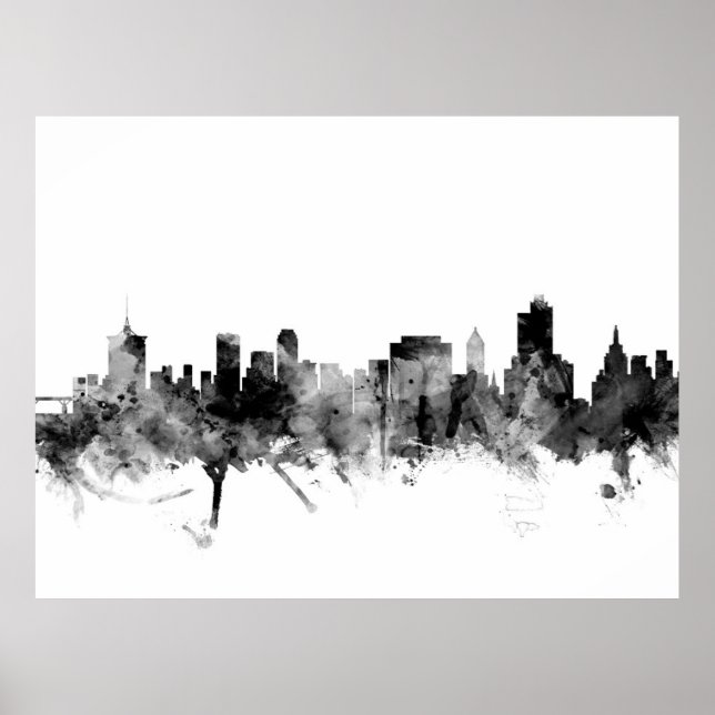 Affiche Tulsa Oklahoma Skyline (Devant)