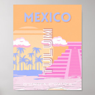 Affiche Tulum, Art de voyager, Préparé