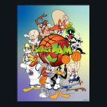 Affiche TUNE SQUAD™ Group SPACE JAM™ logo<br><div class="desc">SPACE JAM™ | Check out the TUNE SQUAD*gathered around the SPACE JAM™ logo !</div>