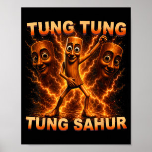 Affiche Tung Tung Tung Sahur Appelle Danse Meme