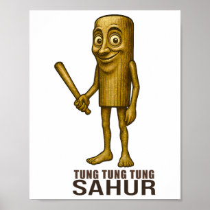 Affiche Tung Tung Tung Sahur - Drôles d'enfants italiens a