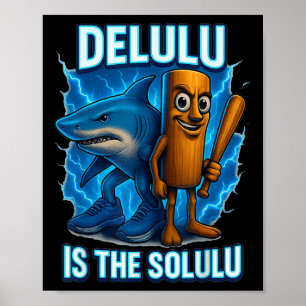 Affiche Tung Tung Tung Sahur Tralalero Tralala Mème drôle 