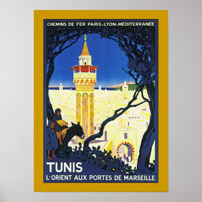 Affiche Tunis ~ L'Orient Aux Portes de Marseille (Devant)