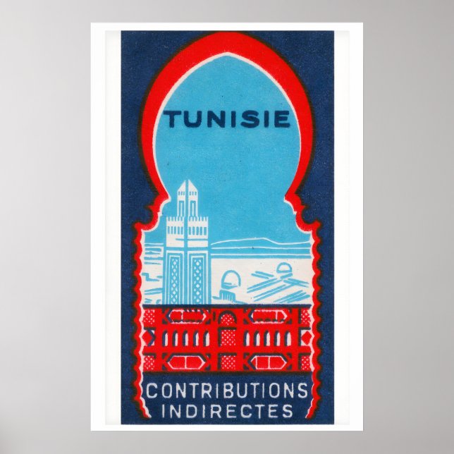Affiche Tunisia - Matchbox Print - Sweden Wall Art (Devant)