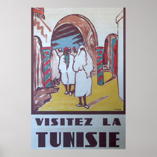 Affiche Tunisie Vintage voyage tunisien